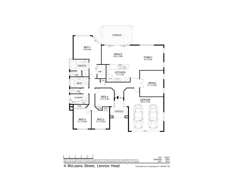 4 McLeans Street, Lennox Head NSW 2478 Floorplan