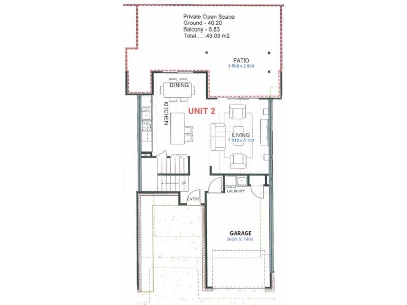2/34 Barrett Drive, Lennox Head NSW 2478 Floorplan