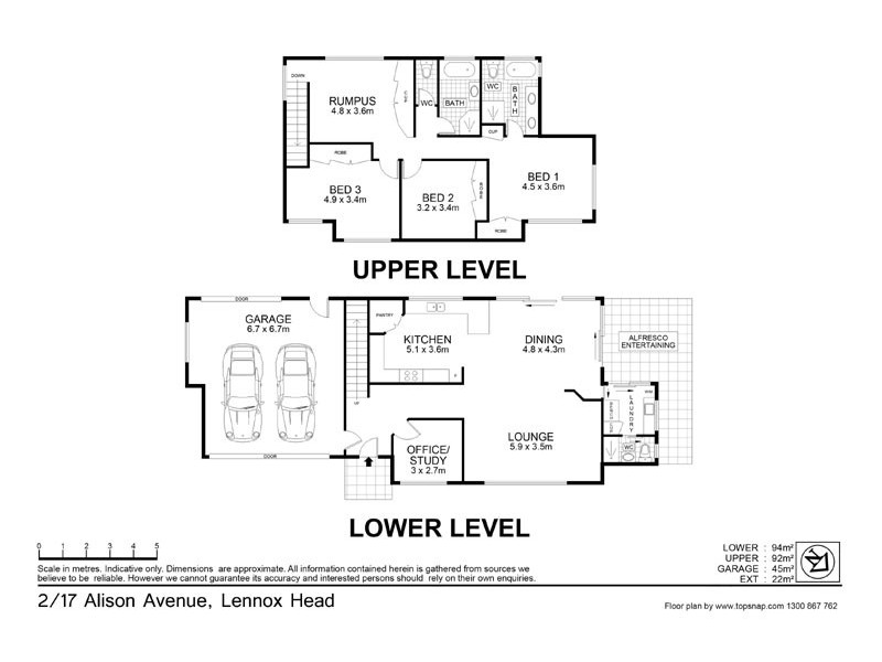 2/17 Alison Avenue, Lennox Head NSW 2478 Floorplan