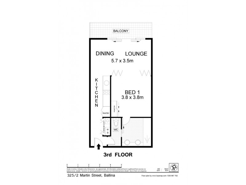325/2 Martin Street, Ballina NSW 2478 Floorplan