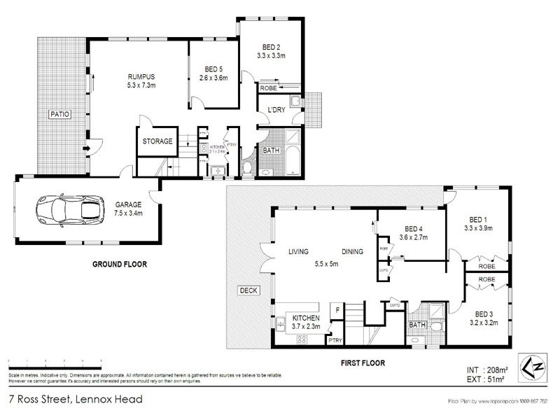 7 Ross Street, Lennox Head NSW 2478 Floorplan