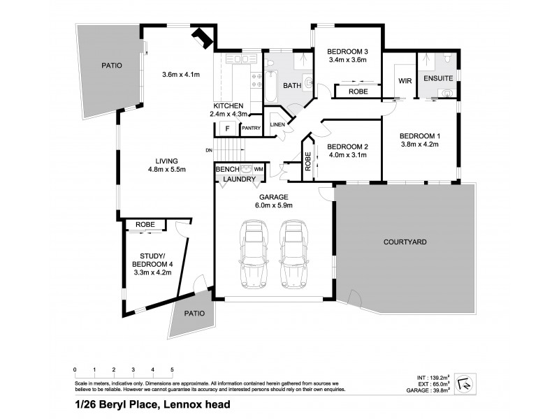 1/26 Beryl Place, Lennox Head NSW 2478 Floorplan