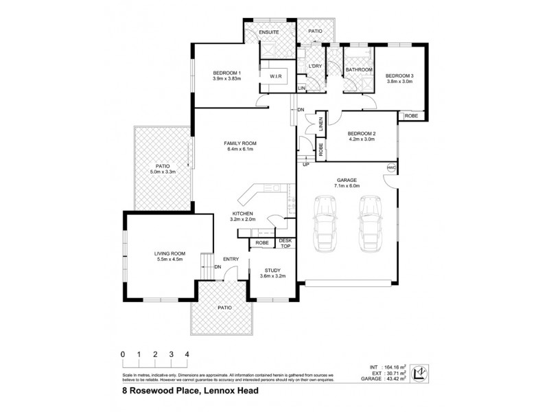 8 Rosewood Place, Lennox Head NSW 2478 Floorplan