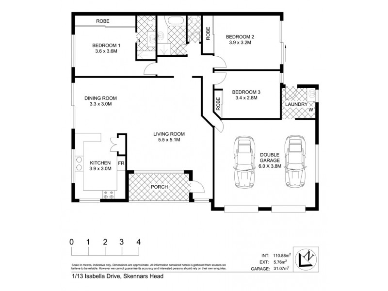 1/13 Isabella Drive, Skennars Head NSW 2478