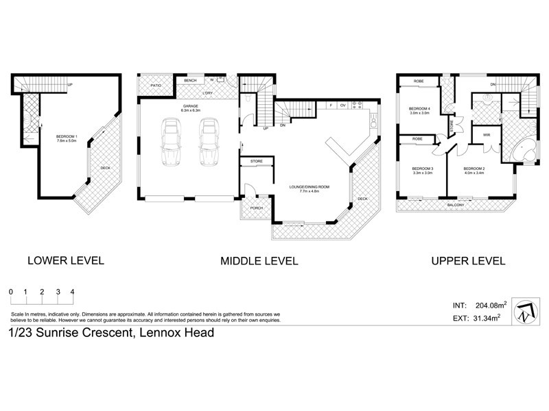 1/23 Sunrise Crescent, Lennox Head NSW 2478 Floorplan