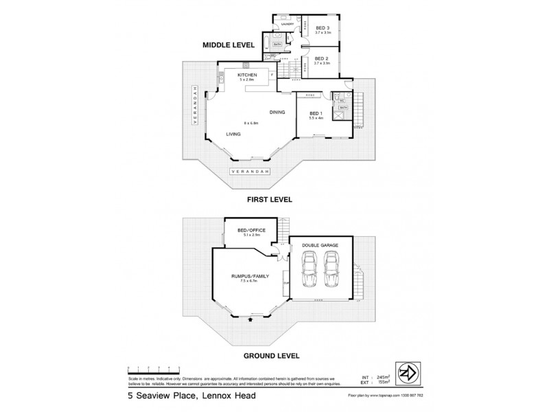 5 Seaview Place, Lennox Head NSW 2478 Floorplan