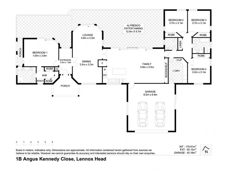 1B Angus Kennedy Close, Lennox Head NSW 2478 Floorplan