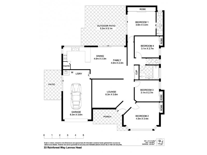 33 Rainforest Way, Lennox Head NSW 2478 Floorplan