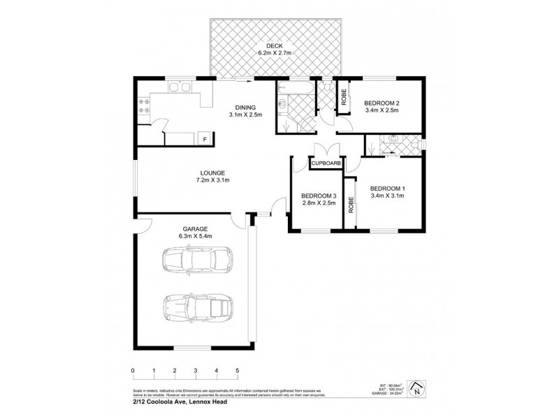 2/12 Cooloola Avenue, Lennox Head NSW 2478 Floorplan