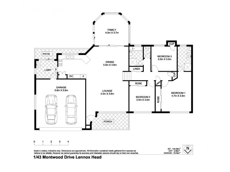 1/43 Montwood Drive, Lennox Head NSW 2478 Floorplan