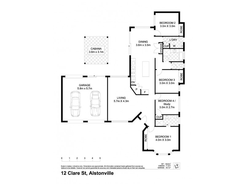 12 Clare Street, Alstonville NSW 2477 Floorplan