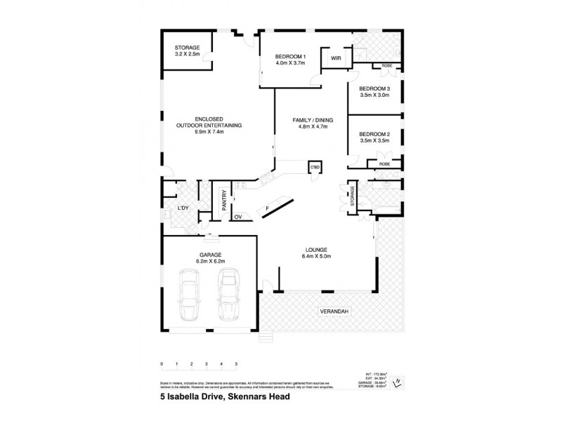 5 Isabella Drive, Skennars Head NSW 2478 Floorplan