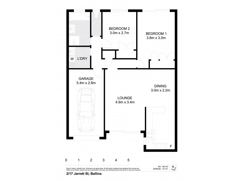 2/17 Jarrett Street, Ballina NSW 2478 Floorplan