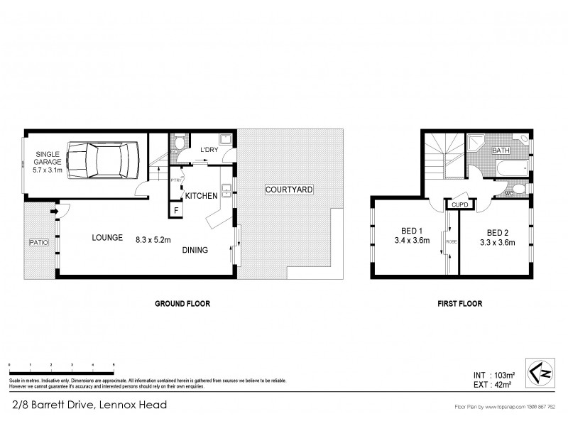 2/8 Barrett Drive, Lennox Head NSW 2478 Floorplan