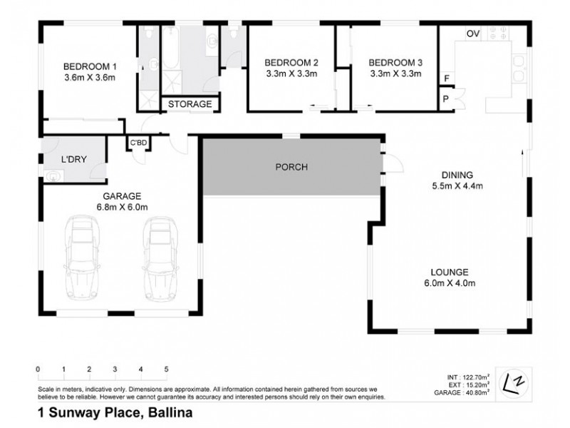 1 Sunway Place, Ballina NSW 2478 Floorplan