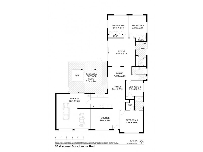 52 MONTWOOD DRIVE, Lennox Head NSW 2478 Floorplan
