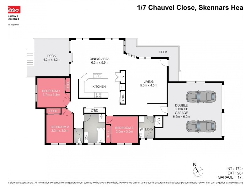 1/7 Chauvel Close, Skennars Head NSW 2478 Floorplan