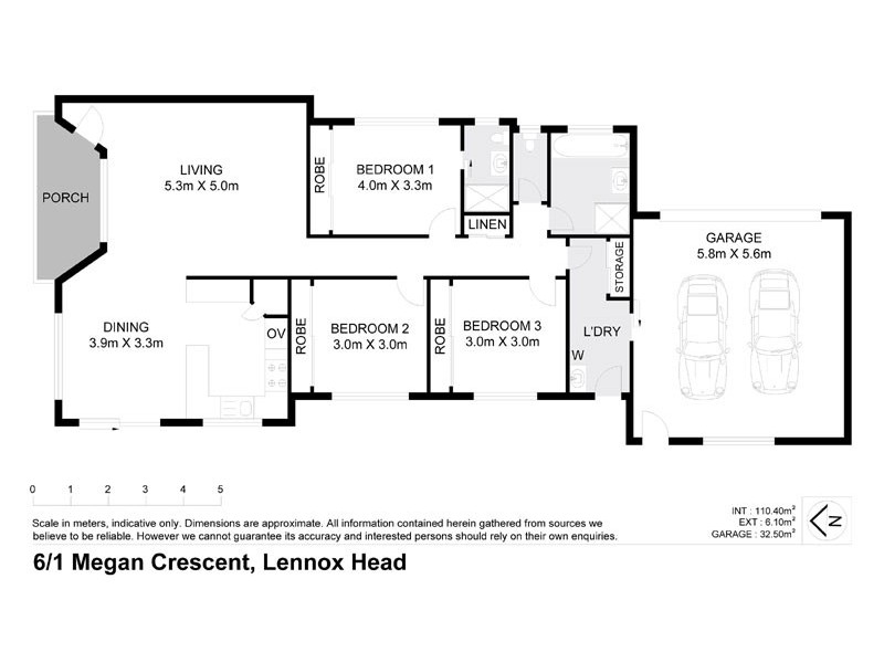 6/1 Megan Crescent, Lennox Head NSW 2478 Floorplan