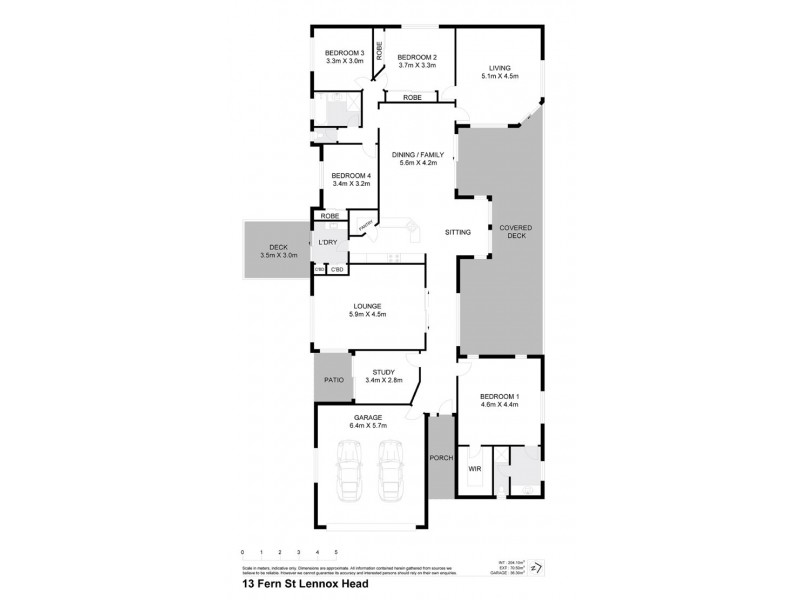 13 FERN STREET, Lennox Head NSW 2478 Floorplan