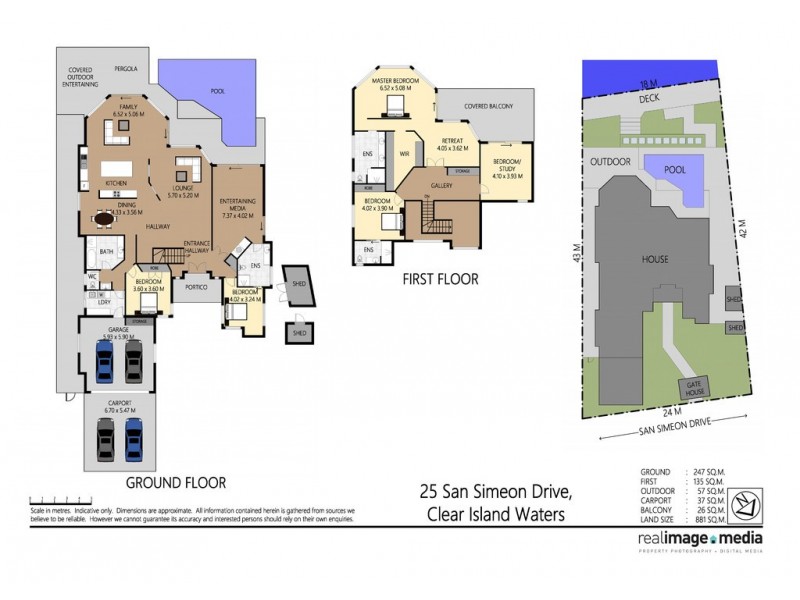 25 San Simeon Drive, Clear Island Waters QLD 4226 Floorplan