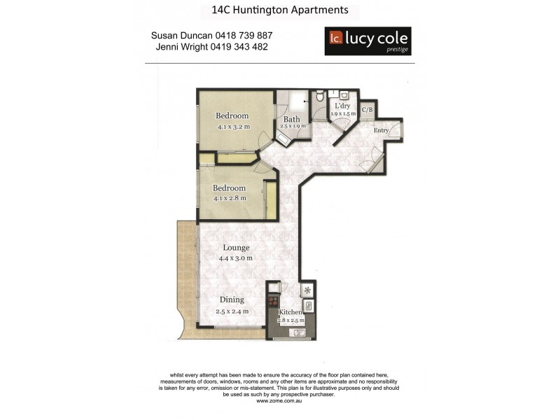 14C/10 ‘Huntington’ Marine Parade, Southport QLD 4215 Floorplan
