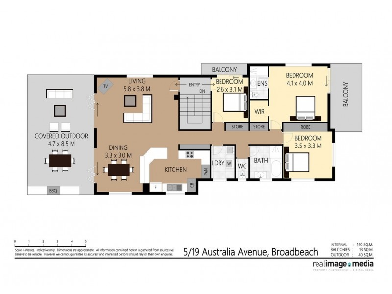 5-19 ‘Ridgehaven’ Australia Avenue, Broadbeach QLD 4218 Floorplan