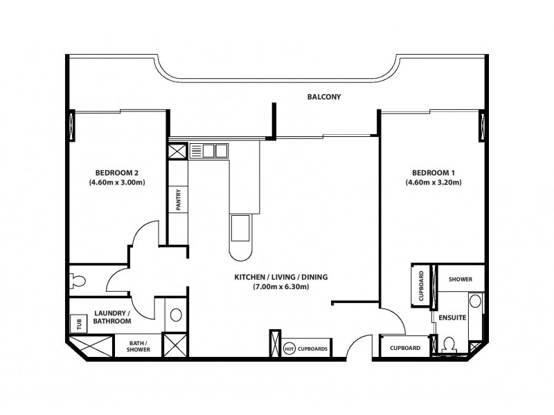 15F ‘Huntington’ 10 Marine Parade, Southport QLD 4215 Floorplan