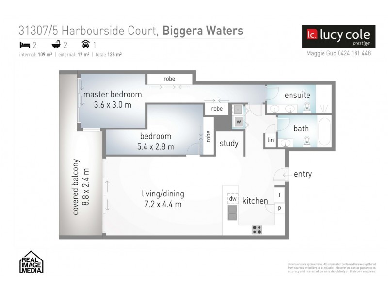 31307/5 ‘Waterpoint’ Harbour Side Court, Biggera Waters QLD 4216 Floorplan