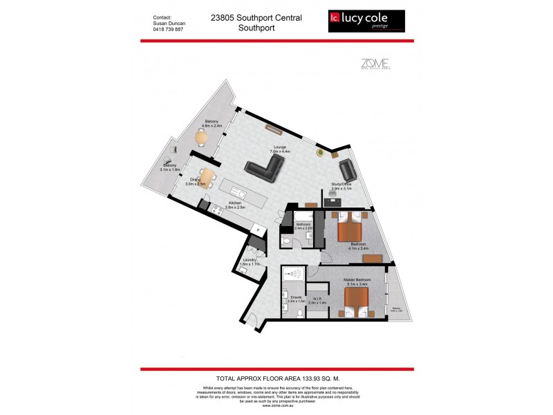 23805/5 ‘Southport Central’ Lawson Street, Southport QLD 4215 Floorplan