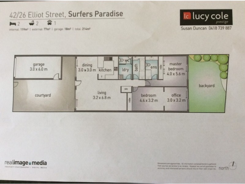 42/26 Elliott Street, Surfers Paradise QLD 4217 Floorplan