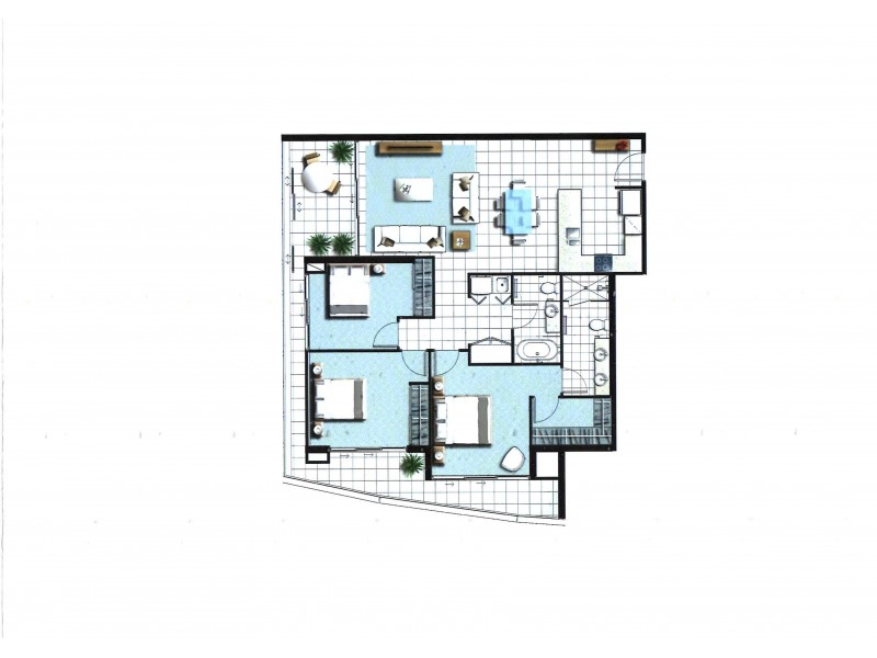 11109/5 ‘Waterpoint’ Harbourside Court, Biggera Waters QLD 4216 Floorplan