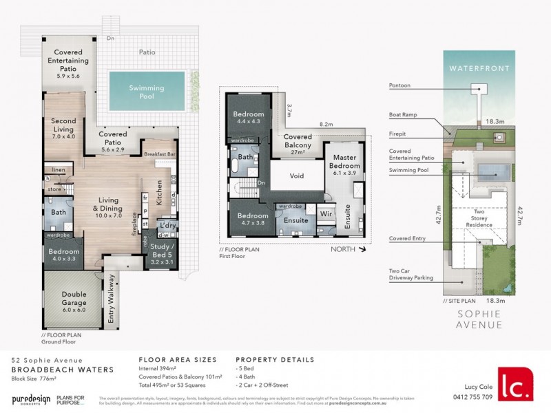 52 Sophie Avenue, Broadbeach Waters QLD 4218 Floorplan