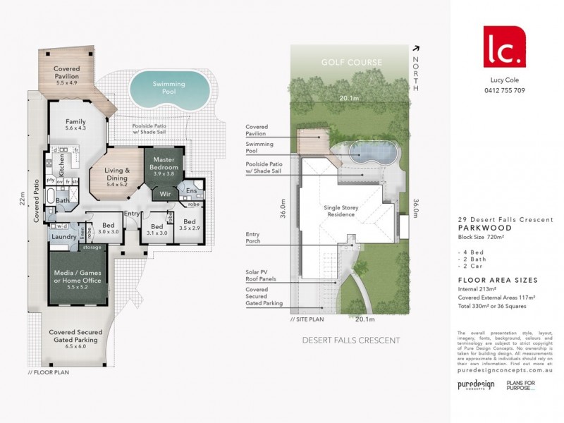 29 Desert Falls Crescent, Parkwood QLD 4214 Floorplan