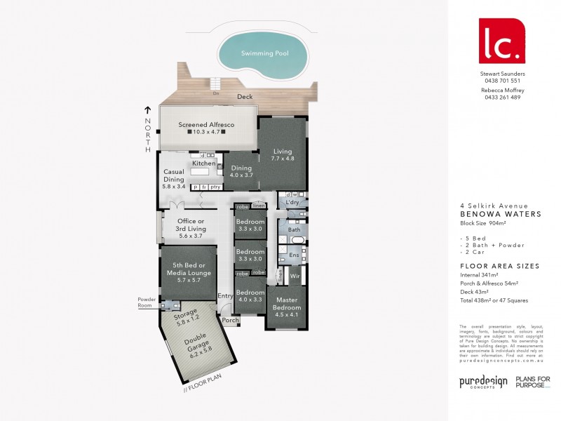 4 Selkirk Ave, Benowa Waters QLD 4217 Floorplan