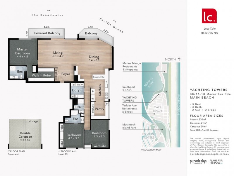38 ‘YACHTING TOWERS’ 18 Macarthur Parade, Main Beach QLD 4217 Floorplan