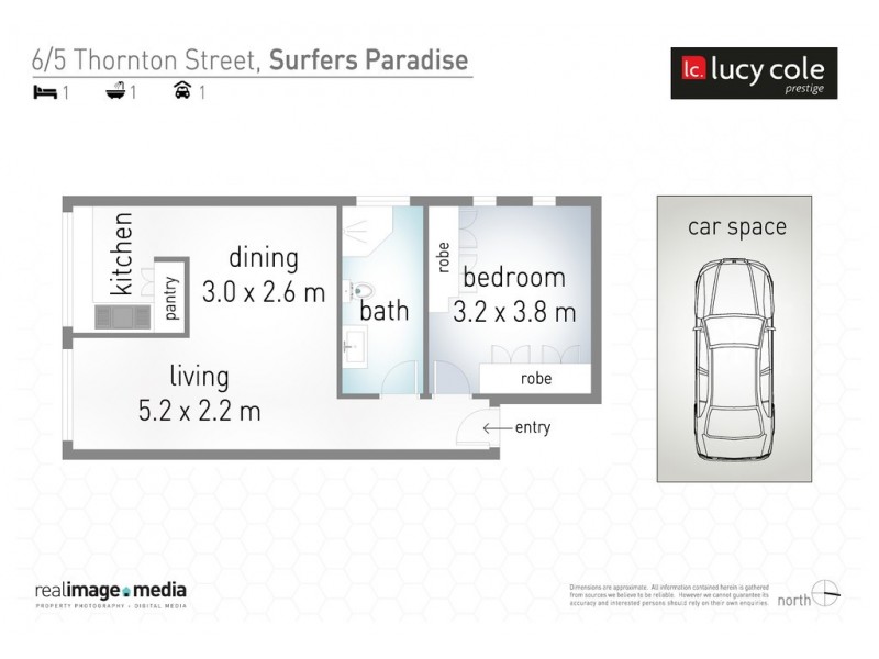 6/5 Thornton Street, Surfers Paradise QLD 4217 Floorplan