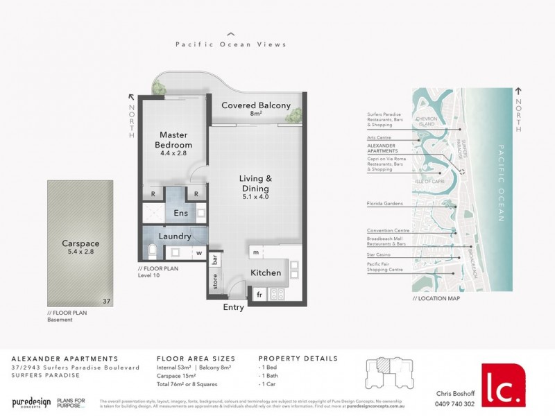 37/2943 “Alexander” Surfers Paradise Boulevard, Surfers Paradise QLD 4217 Floorplan