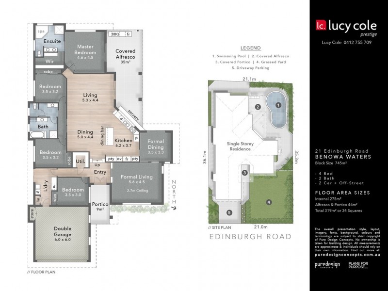 21 Edinburgh Road, Benowa Waters QLD 4217 Floorplan