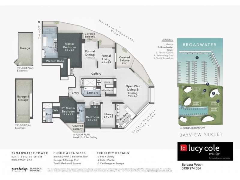 82/17 ‘Broadwater Tower’ Bayview Street, Runaway Bay QLD 4216 Floorplan