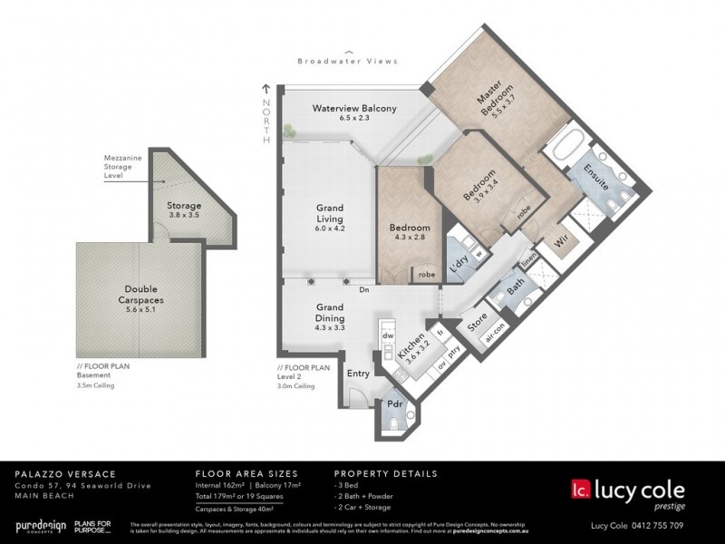 Condo Palazzo Versace, 94 Sea World Drive, Main Beach QLD 4217 Floorplan