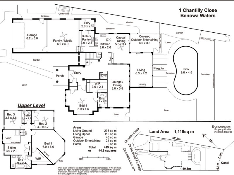 1 Chantilly Close, Benowa Waters QLD 4217 Floorplan