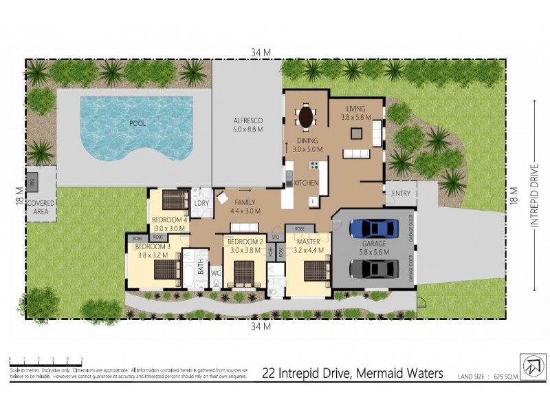 22 Intrepid Drive, Mermaid Waters QLD 4218 Floorplan