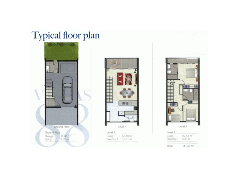 23/1 Mervyn Thomas Drive, Hope Island QLD 4212 Floorplan