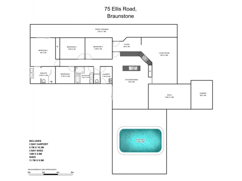 75 Ellis Road, Braunstone NSW 2460 Floorplan