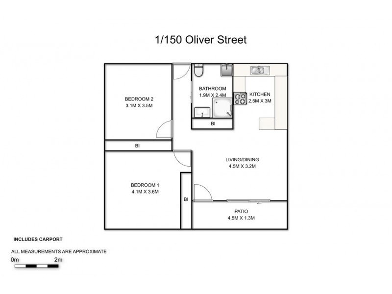 1/150 Oliver Street, Grafton NSW 2460 Floorplan