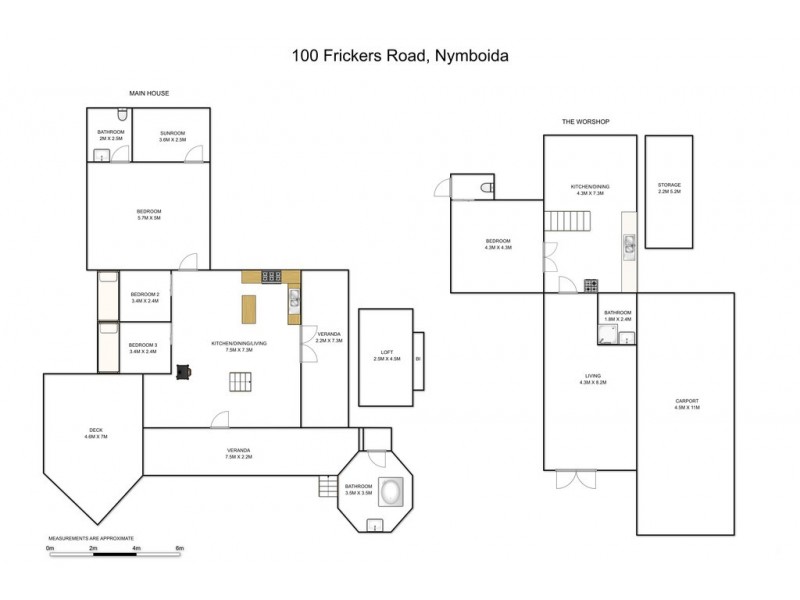 100 Frickers Road, Nymboida NSW 2460 Floorplan