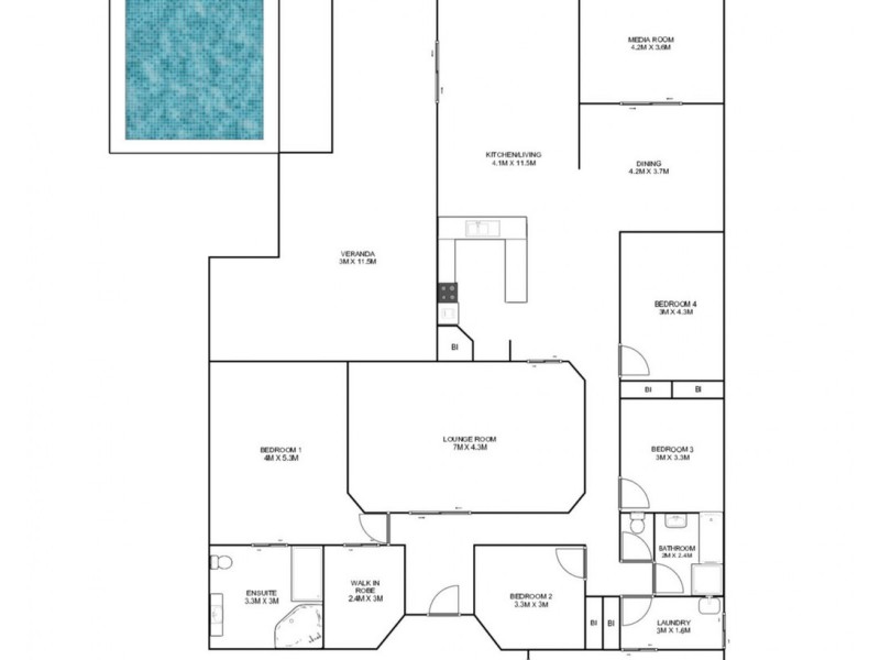 8 Redhead Close, Great Marlow NSW 2460 Floorplan