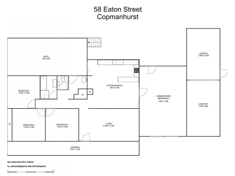 58 Eaton Street, Copmanhurst NSW 2460 Floorplan