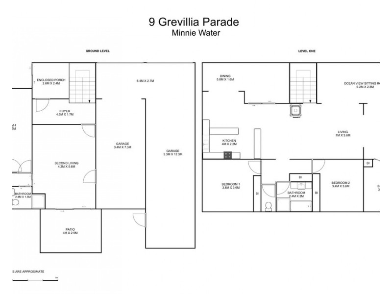 9 Grevillia Parade, Minnie Water NSW 2462 Floorplan