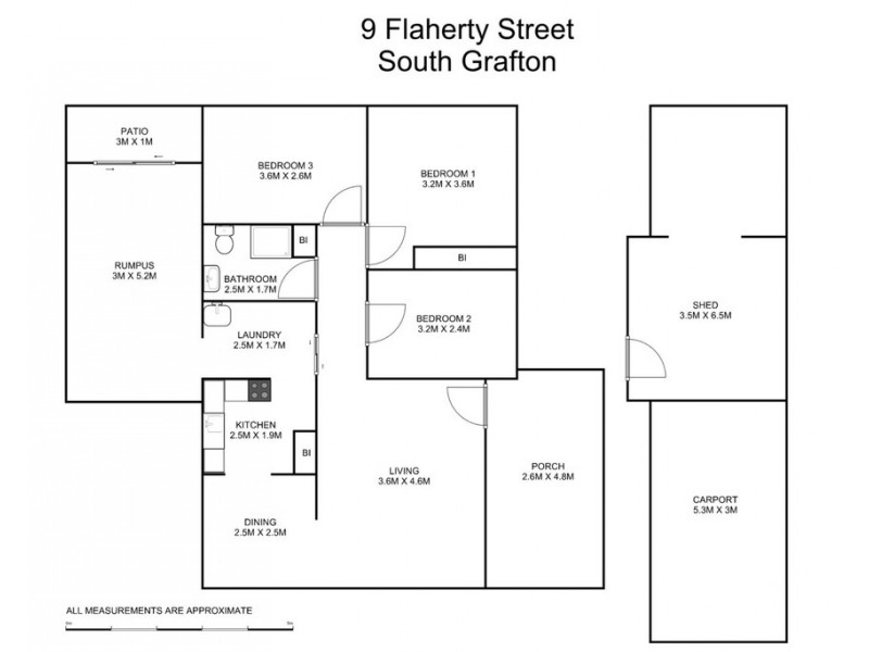 9 Flaherty Street, South Grafton NSW 2460 Floorplan